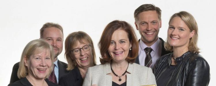 Johtotiimi ja laatupalkinto vuodelta 2016