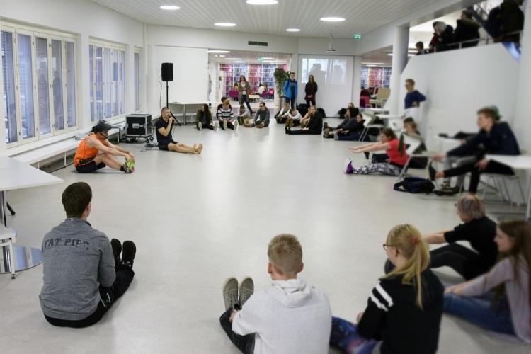 Teuvo Loman kävi Mercuriassa hyvinvointiviikon vieraana.